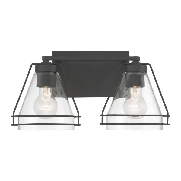 Lorenth 2-Light Vanity in Dark Matte Black - Image 8