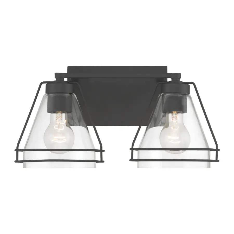 Lorenth 2-Light Vanity in Dark Matte Black - Image 8