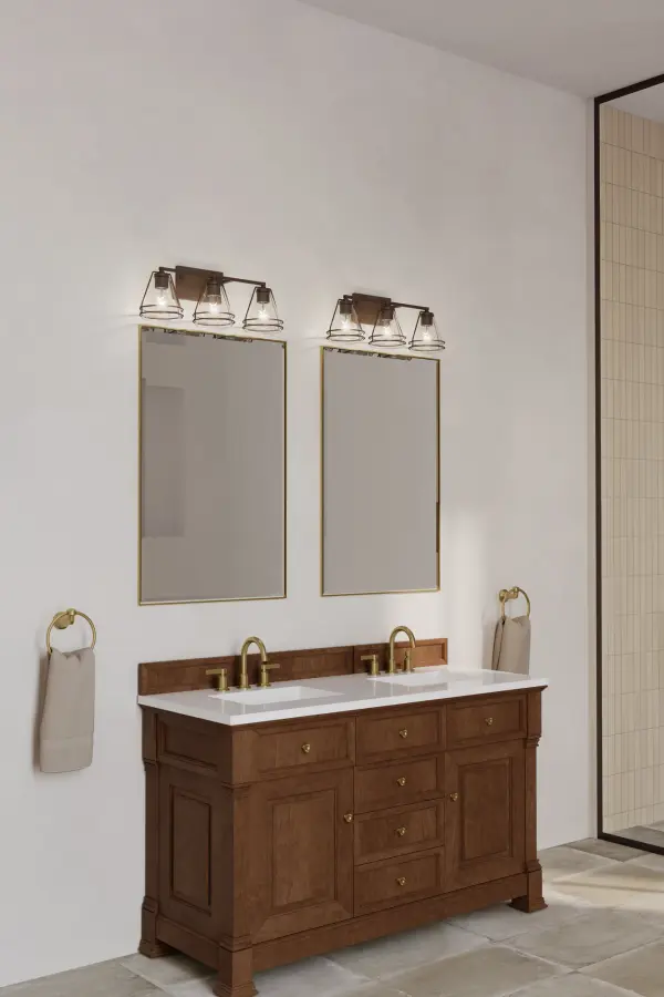 Lorenth 24.25" 3-Light Vanity in Dark Matte Black - Image 4