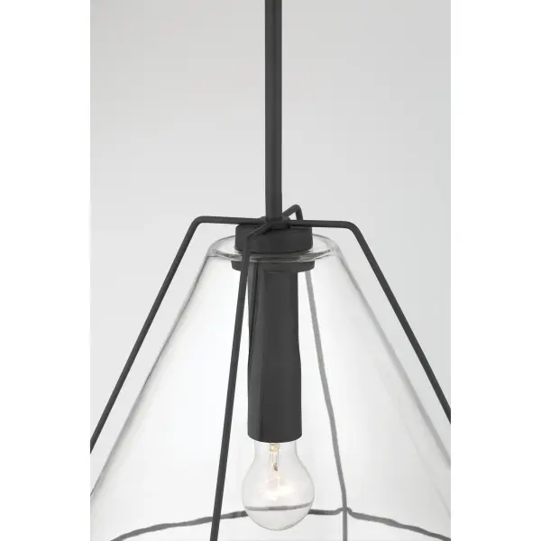 Lorenth 18" 1-Light Pendant in Dark Matte Black - Image 5