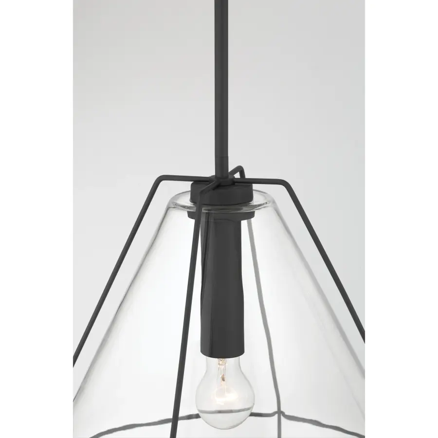 Lorenth 18" 1-Light Pendant in Dark Matte Black - Image 5
