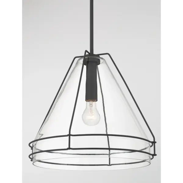 Lorenth 18" 1-Light Pendant in Dark Matte Black - Image 6