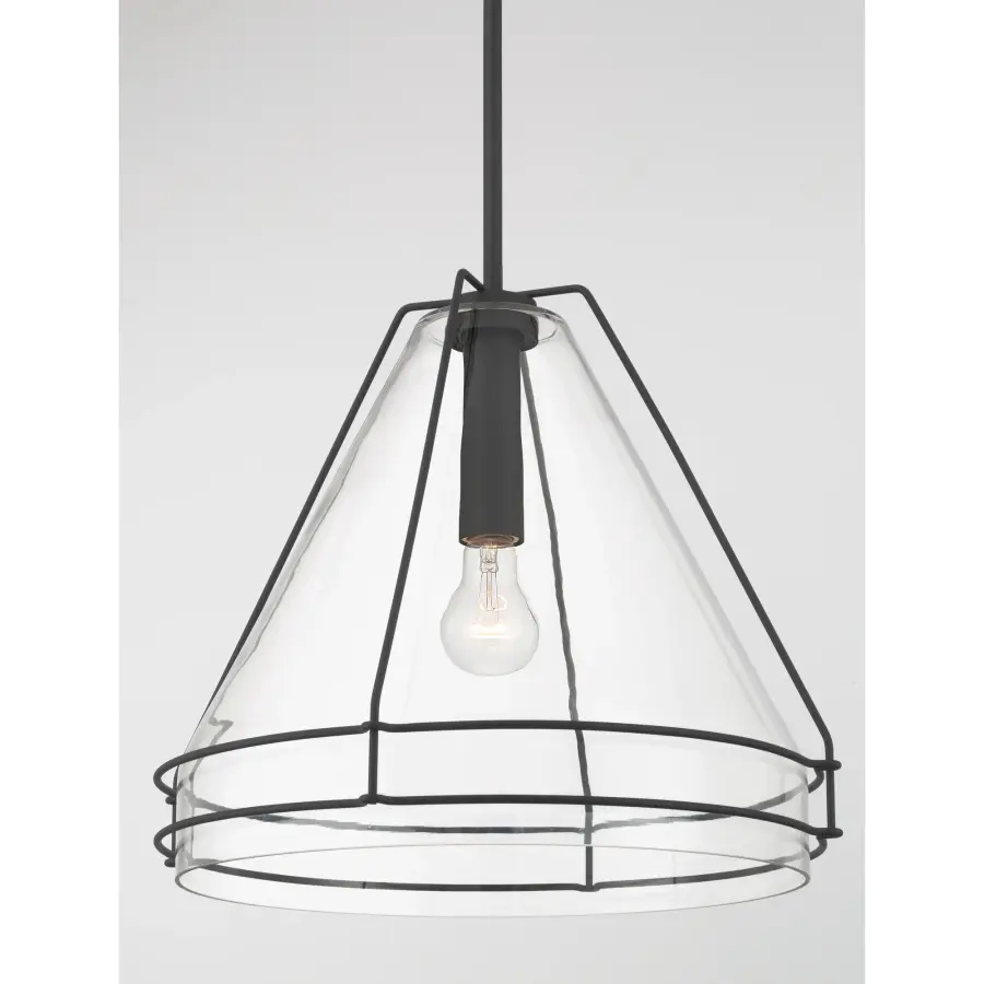 Lorenth 18" 1-Light Pendant in Dark Matte Black - Image 6