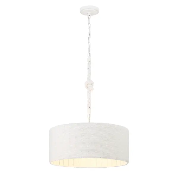 Lodelle 3-Light Pendant in Sand White - Image 1