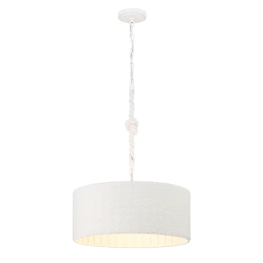 Lodelle 3-Light Pendant in Sand White - Image 1