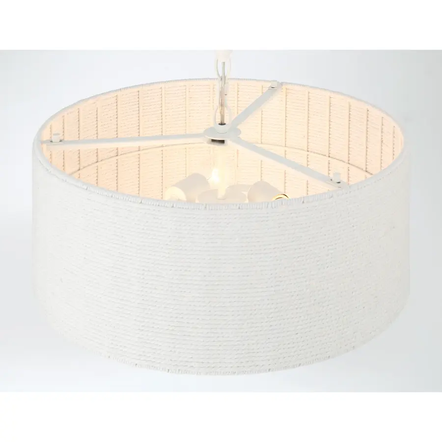 Lodelle 3-Light Pendant in Sand White - Image 4