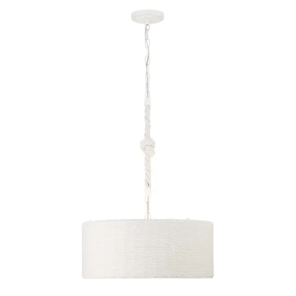 Lodelle 3-Light Pendant in Sand White - Image 6