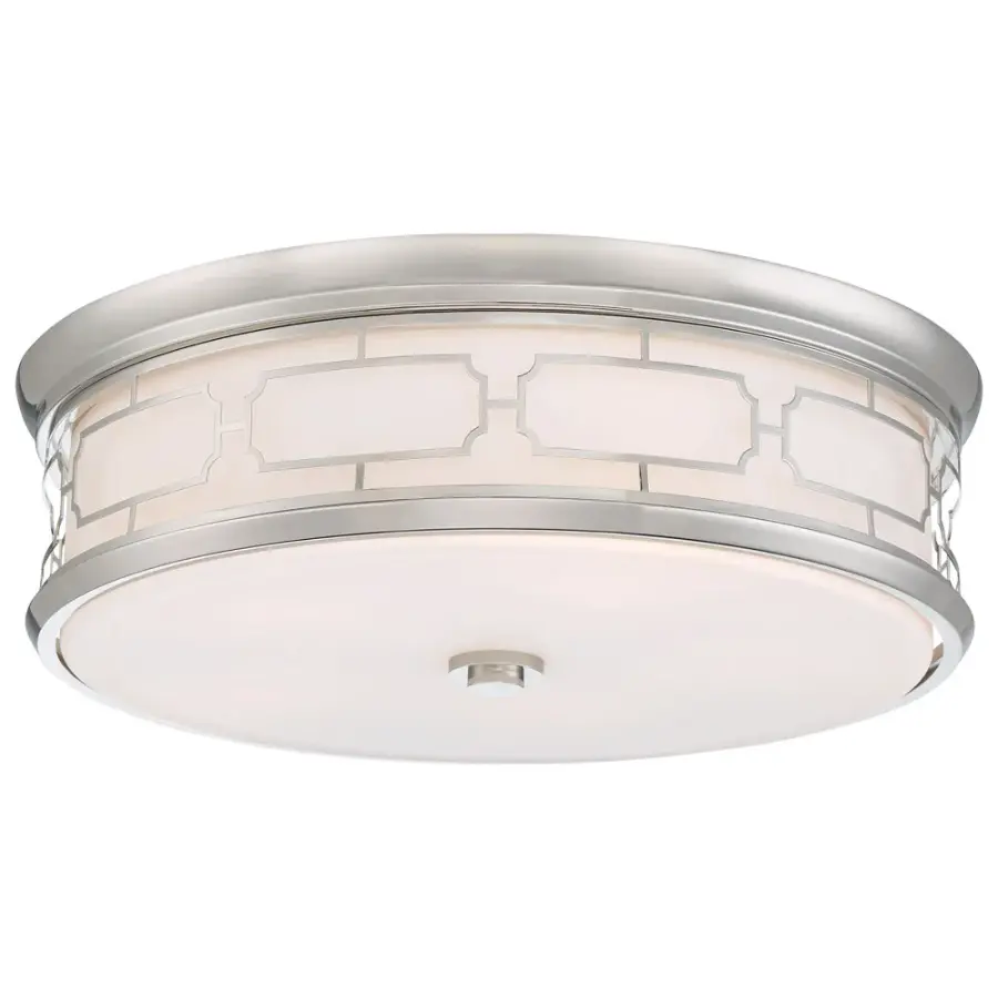 20" LED Decorative Flush Mount in Polished Nickel - Image 1