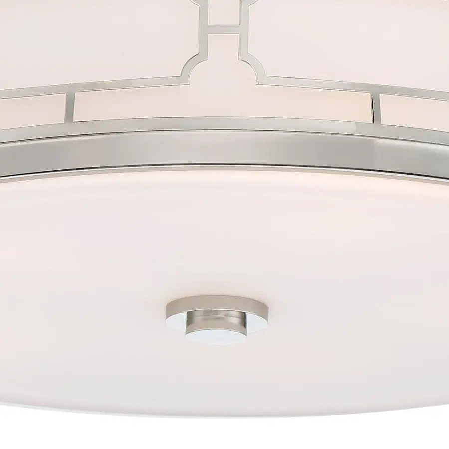 20" LED Decorative Flush Mount in Polished Nickel - Image 2