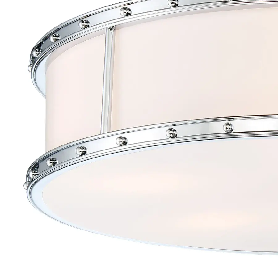 20" LED Decorative Flush Mount in Chrome - Image 2