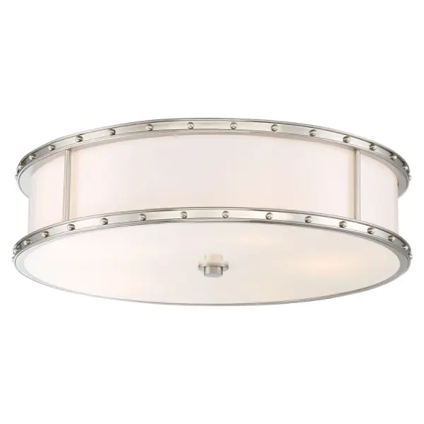 20" LED Decorative Flush Mount in Brushed Nickel - Image 1