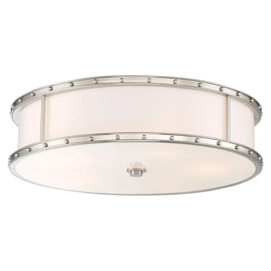 20" LED Decorative Flush Mount in Brushed Nickel - Image 1