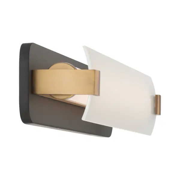 Arclume 24" LED Bath Bar in Dark Matte Black & Legacy Brass - Image 3