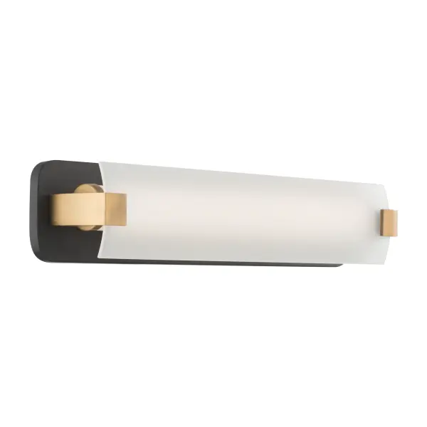 Arclume 24" LED Bath Bar in Dark Matte Black & Legacy Brass - Image 7