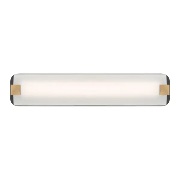 Arclume 24" LED Bath Bar in Dark Matte Black & Legacy Brass - Image 9
