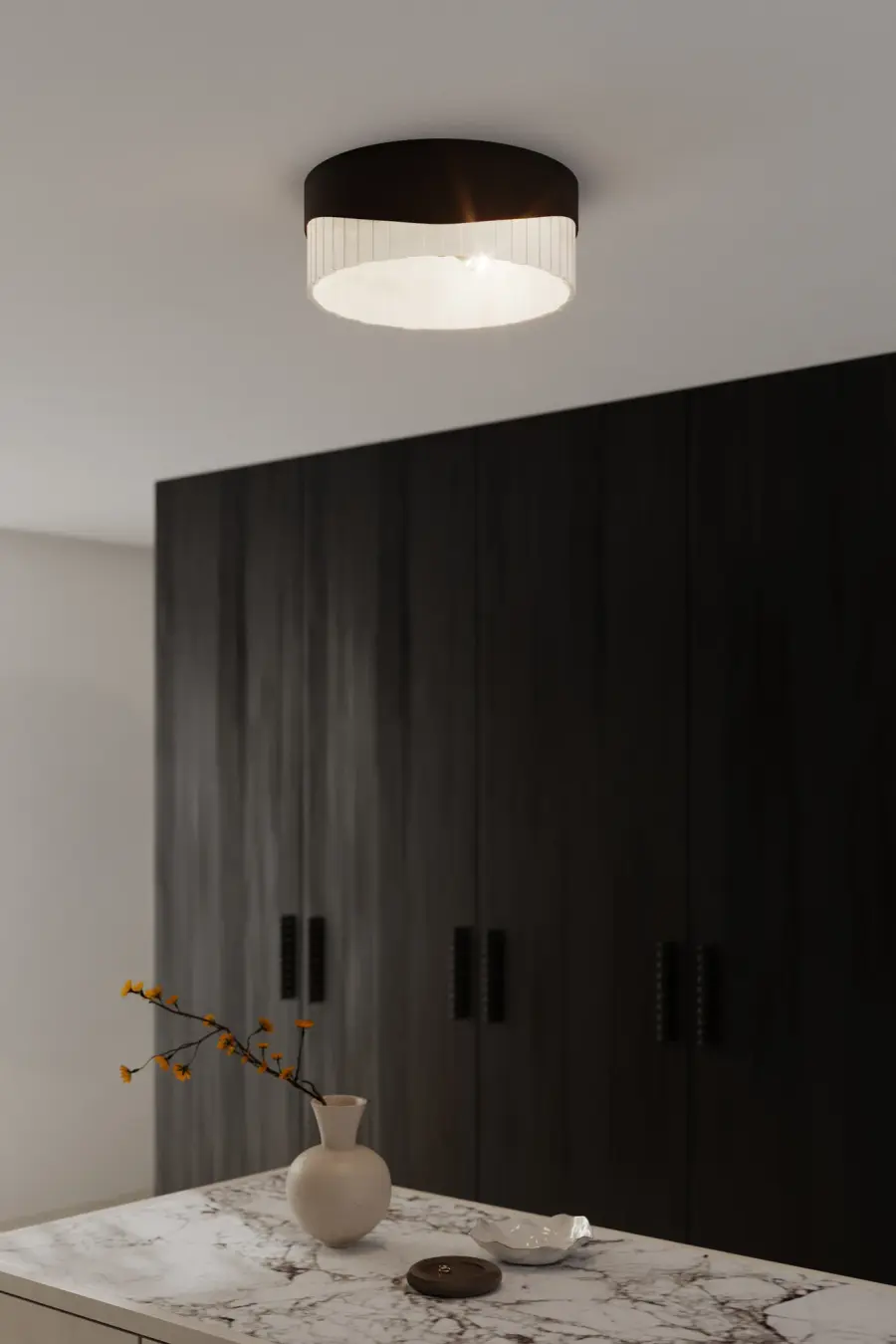 Sway 16" 3-Light Flush Mount in Dark Bronze - Image 4