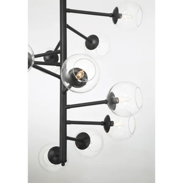 Millikan 15-Light Pendant in Coal Black - Image 3