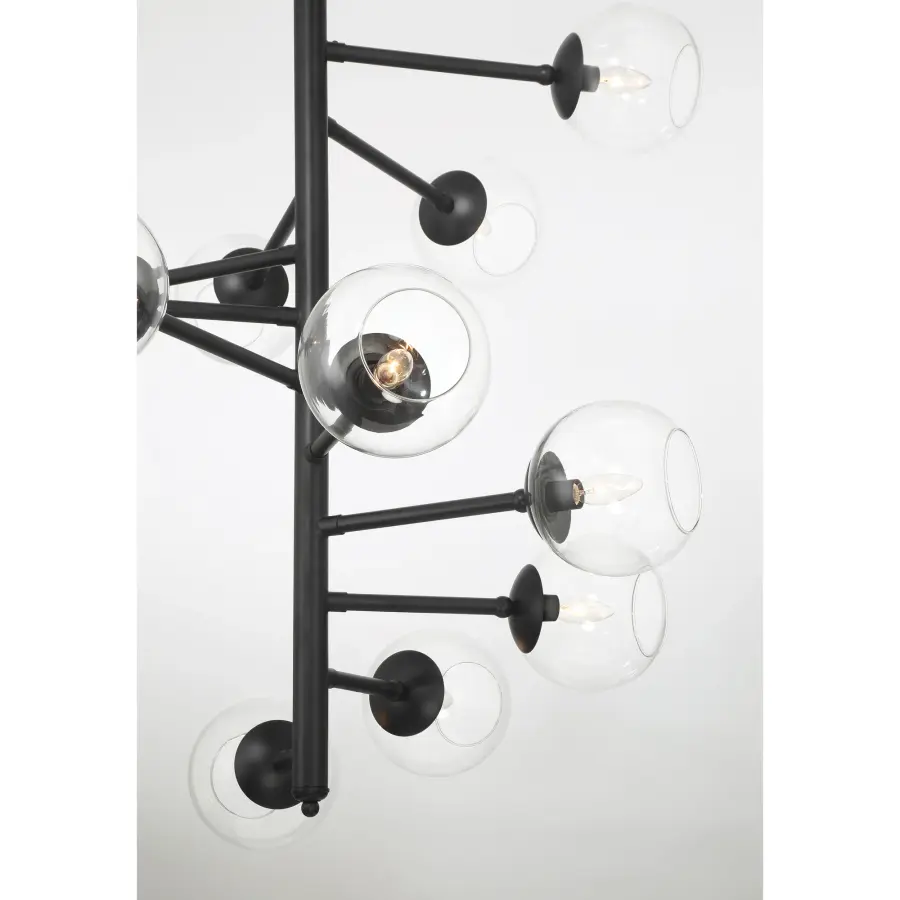Millikan 15-Light Pendant in Coal Black - Image 3