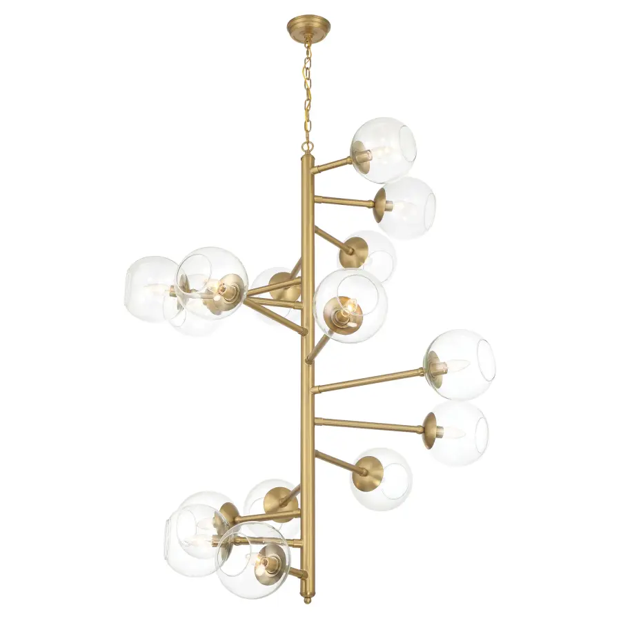 Millikan 15-Light Pendant in Signature Brass - Image 5