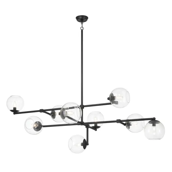 Millikan 9-Light Linear Pendant in Coal Black - Image 1