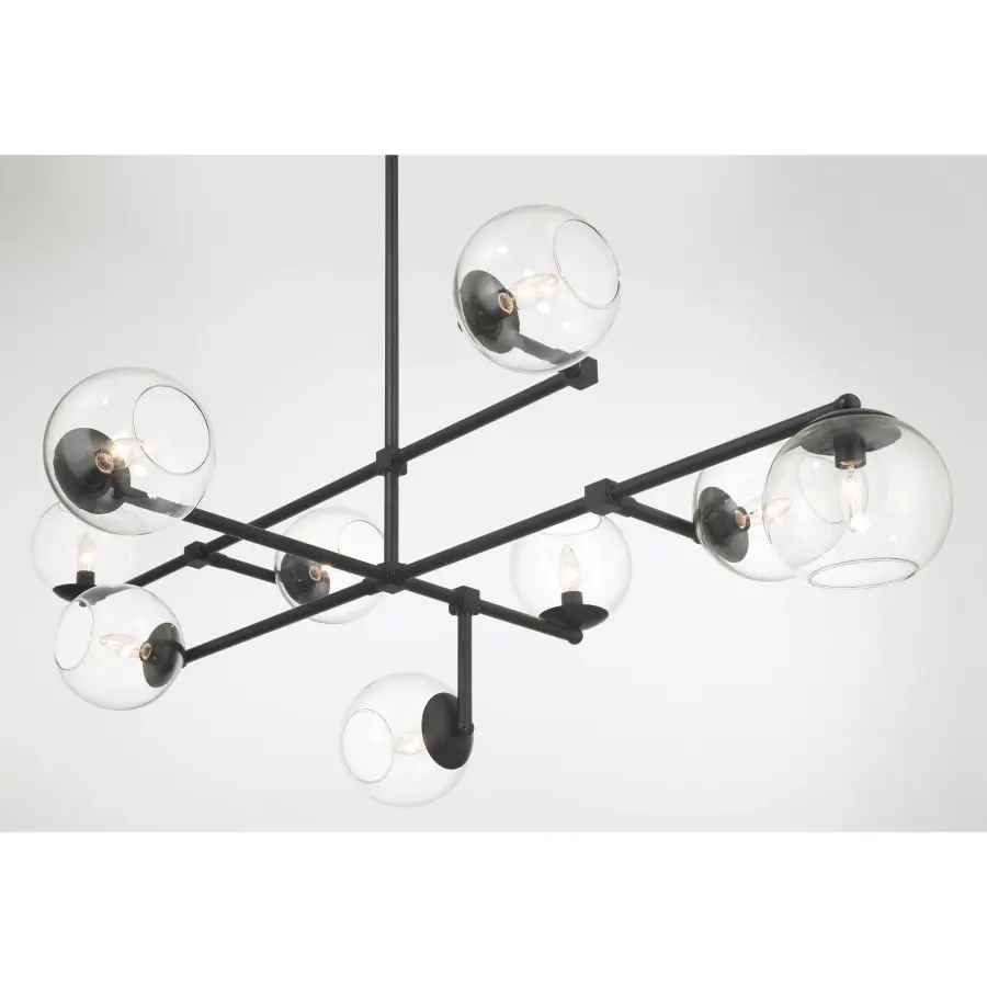 Millikan 9-Light Linear Pendant in Coal Black - Image 3