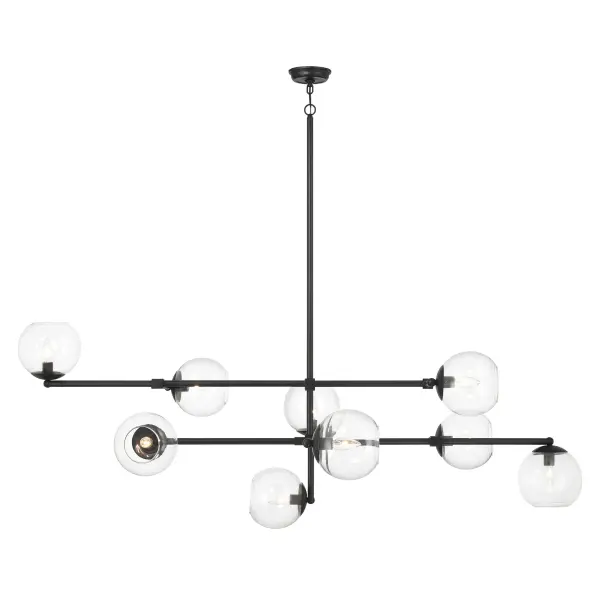 Millikan 9-Light Linear Pendant in Coal Black - Image 5