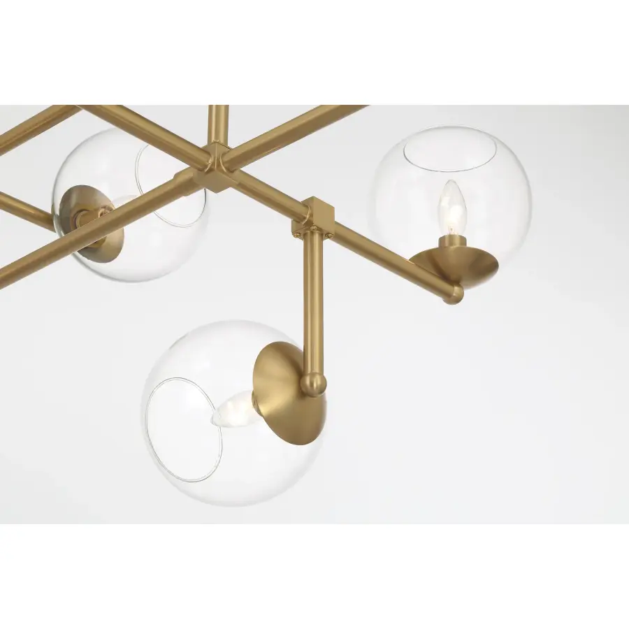 Millikan 9-Light Linear Pendant in Signature Brass - Image 2