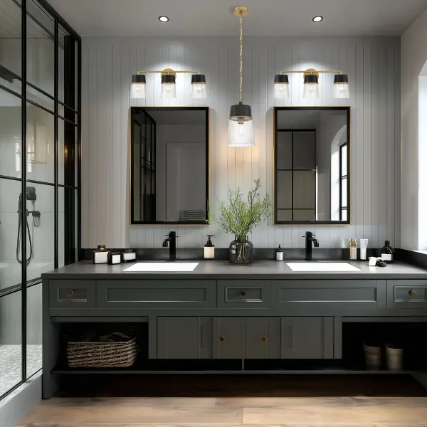 Stamford 24" 3-Light Vanity in Legacy Brass - Image 4