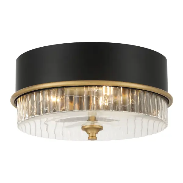 Stamford 15" 3-Light Flush Mount in Legacy Brass - Image 5