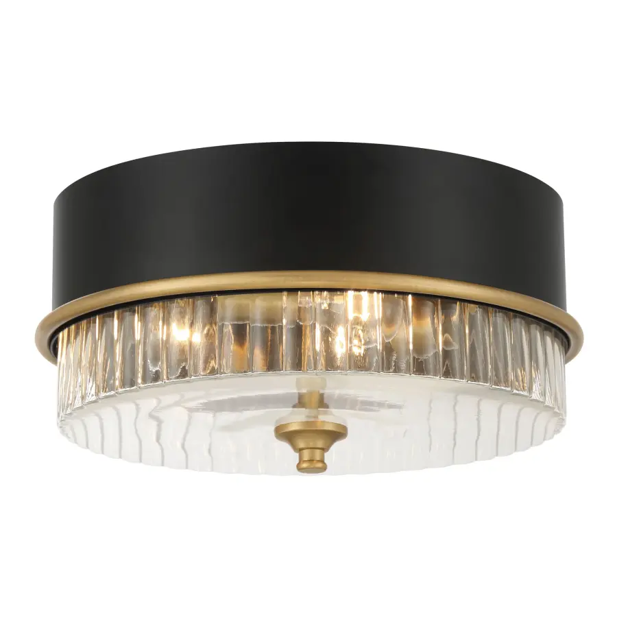 Stamford 15" 3-Light Flush Mount in Legacy Brass - Image 5