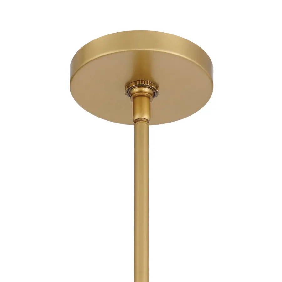 Holloway 15" 1-Light Pendant in Dark Matte Black and Legacy Brass - Image 2