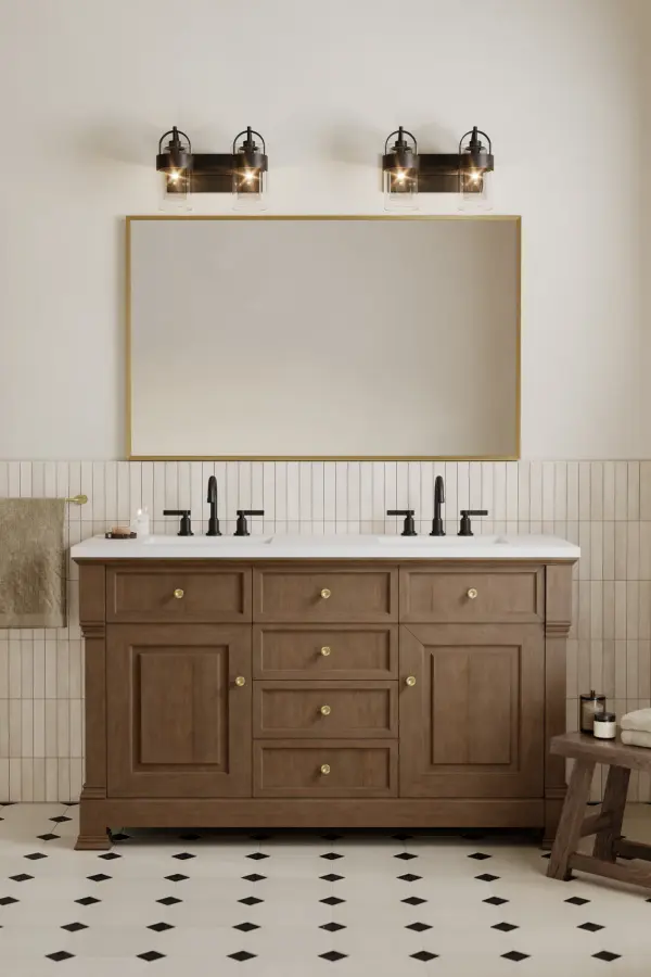 Ravik 14.25" 2-Light Vanity in Dark Matte Black - Image 3