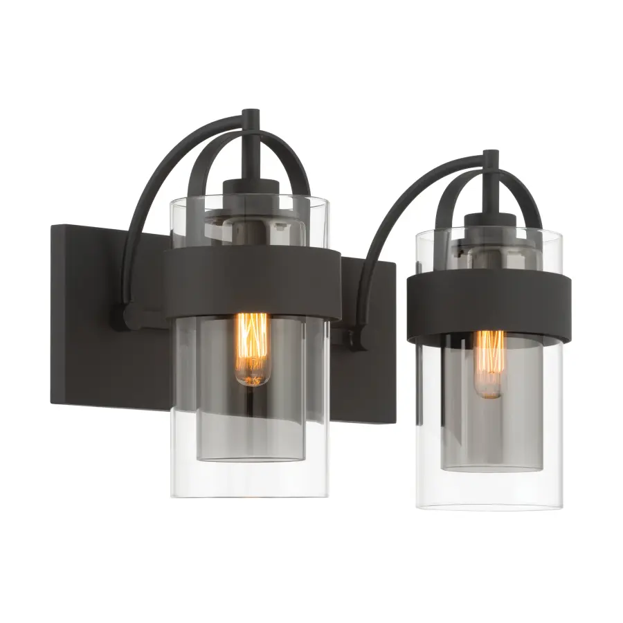 Ravik 14.25" 2-Light Vanity in Dark Matte Black - Image 6