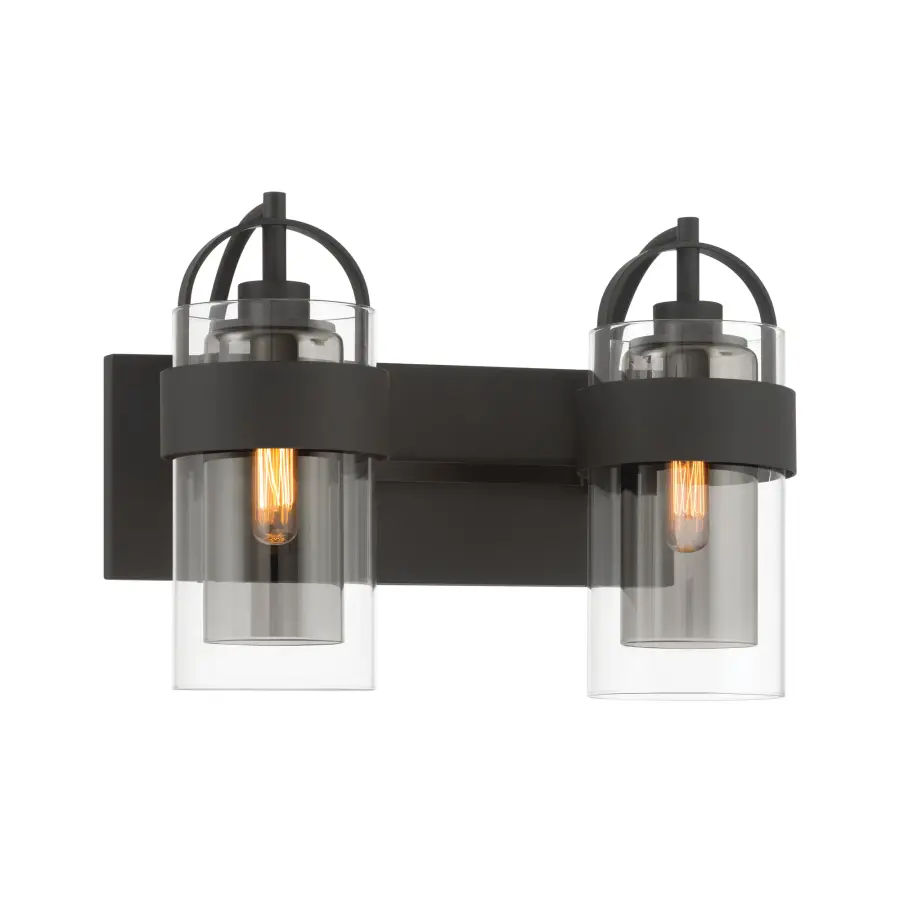 Ravik 14.25" 2-Light Vanity in Dark Matte Black - Image 7