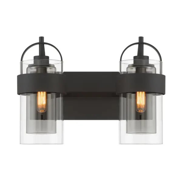 Ravik 14.25" 2-Light Vanity in Dark Matte Black - Image 8