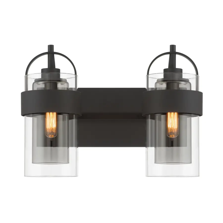 Ravik 14.25" 2-Light Vanity in Dark Matte Black - Image 8