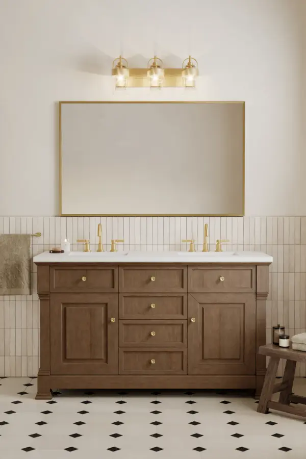 Ravik 24" 3-Light Vanity in Legacy Brass - Image 4