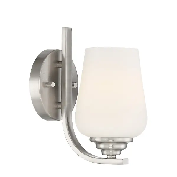Shyloh 1-Light Bath Sconce in Brushed Nickel - Image 4