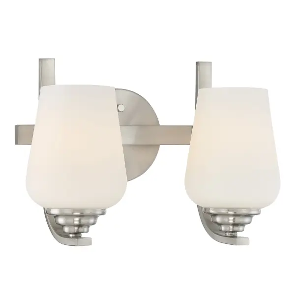 Shyloh 2-Light Bath Sconce in Brushed Nickel - Image 3