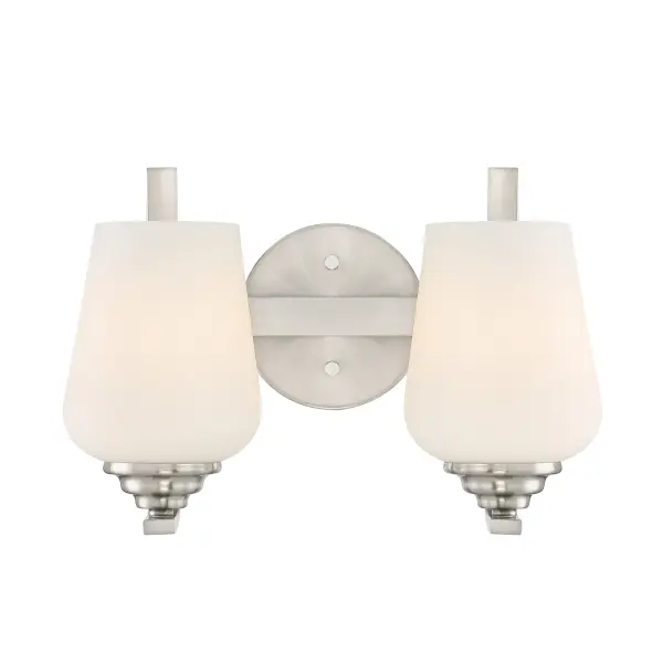 Shyloh 2-Light Bath Sconce in Brushed Nickel - Image 5
