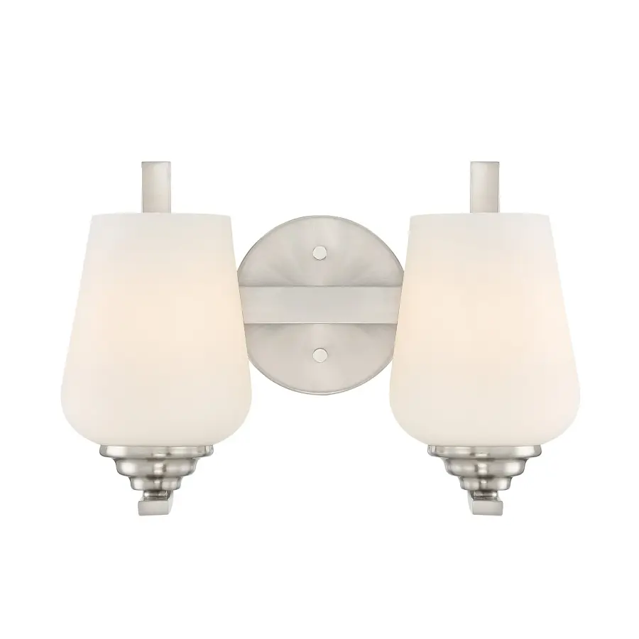 Shyloh 2-Light Bath Sconce in Brushed Nickel - Image 5