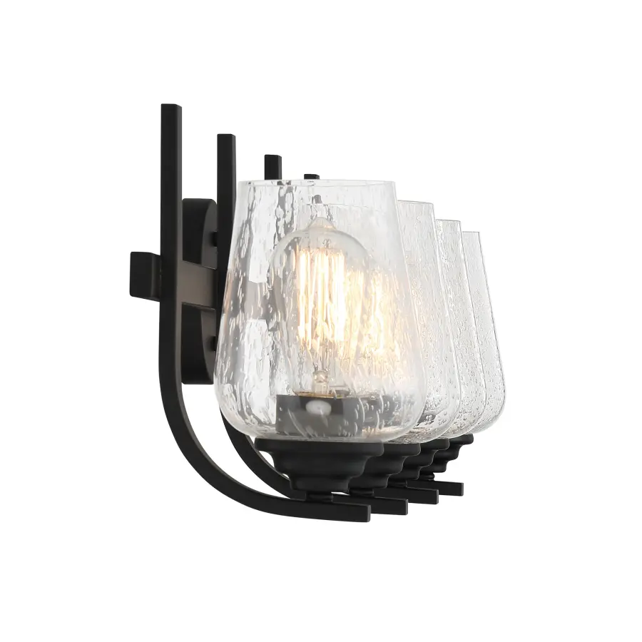 Shyloh 4-Light Bath Vanity Light in Coal Black - Image 2