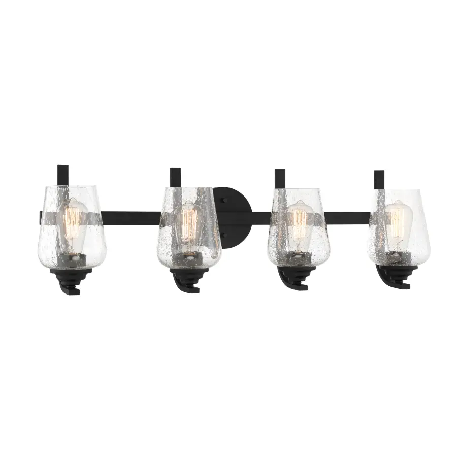 Shyloh 4-Light Bath Vanity Light in Coal Black - Image 3