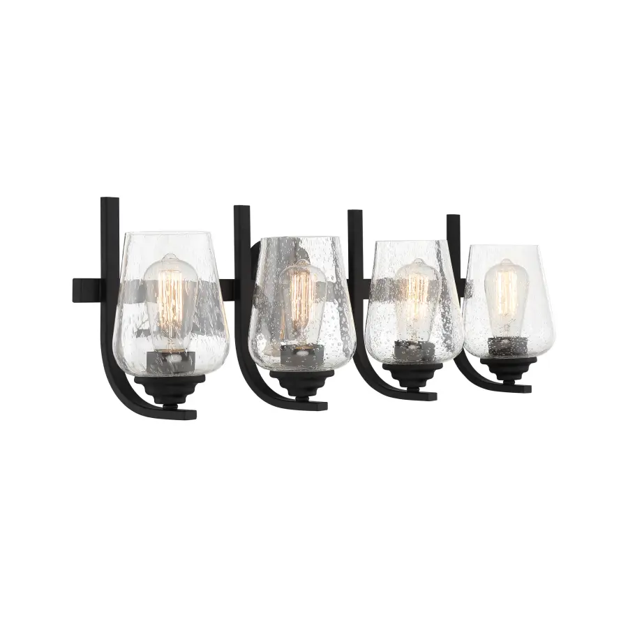 Shyloh 4-Light Bath Vanity Light in Coal Black - Image 4