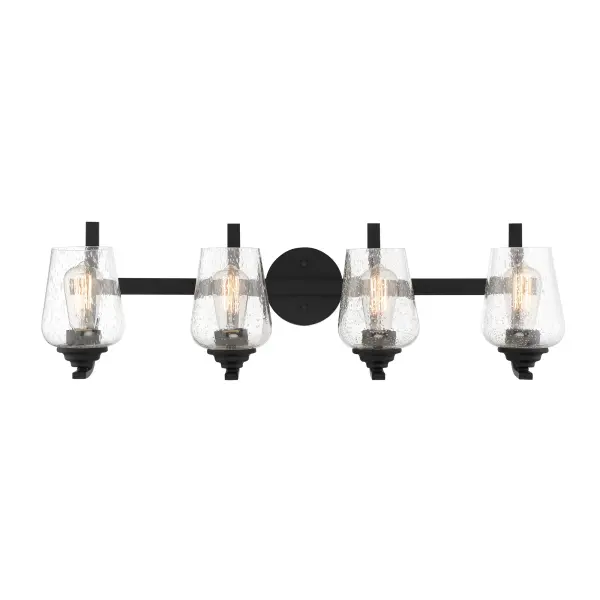 Shyloh 4-Light Bath Vanity Light in Coal Black - Image 5