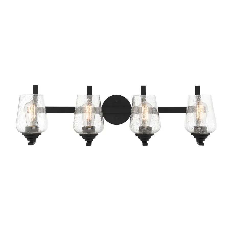 Shyloh 4-Light Bath Vanity Light in Coal Black - Image 5