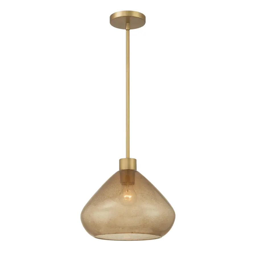 Elaris 12.5" 1-Light Pendant in Legacy Brass - Image 1