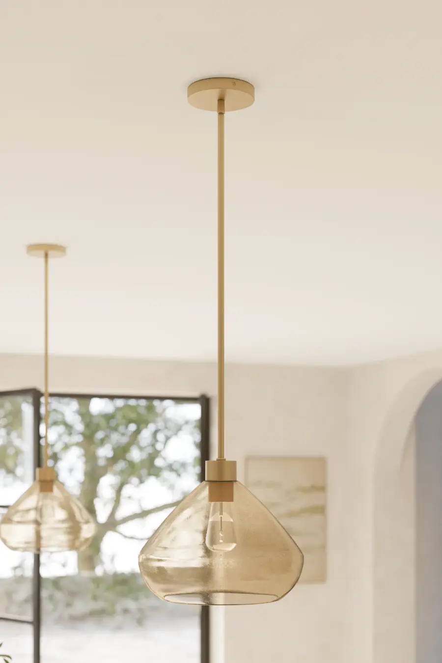 Elaris 12.5" 1-Light Pendant in Legacy Brass - Image 3
