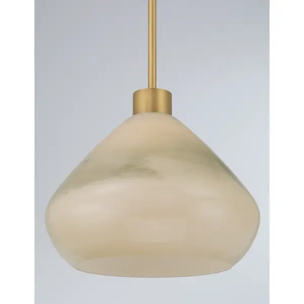 Elaris 12.5" 1-Light Pendant in Legacy Brass with Green Ombre Glass - Image 5