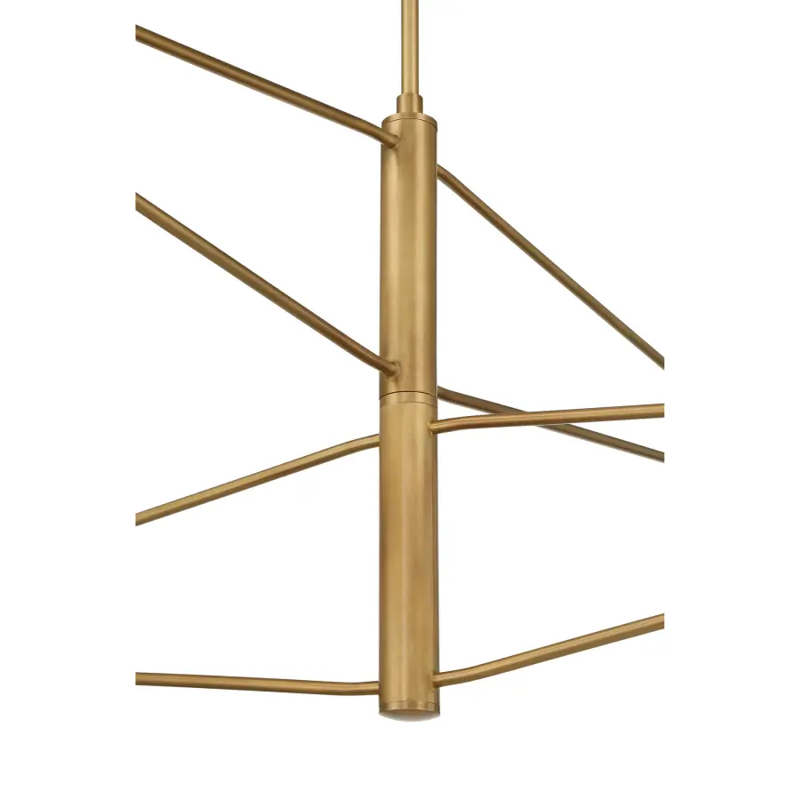 Orion 53" 4-Light Chandelier in Legacy Brass - Image 2